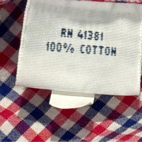 Ralph Lauren Men's Red Blue Plaid Long Sleeeve Button Down Shirt Pony Size Large - Picture 4 of 6